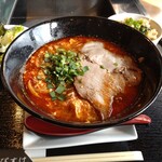 焼肉のわびすけ - ランチ（週替わり）ユッケジャンラーメン、鶏めしセット