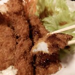 太田食堂 - イカフライ断面､柔らかっ。