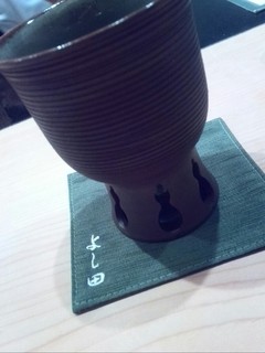 Sushiyoshida - お酒はこんな感じでいただきます。