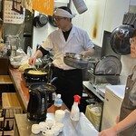 かも料理　まりも本店 - 先ずは大将のお手本を･･･