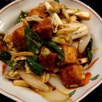 栄夏 - 厚揚げと野菜の炒め物