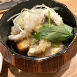 信州蕎麦 蓼科庵 - ハモと豆腐の揚出し、は季節物メニュー