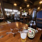 Kunihachi Shokudou - 瓶ビールはサッポロ大