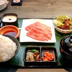 Yakiniku Kurayoshi - 蔵よしカルビ定食　1500円　ご飯大盛無料です