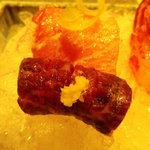 澤いち - 手前　尾の身　向う　大トロ