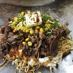 Okonomiyaki Hirano - ビーフペッパーソバライス