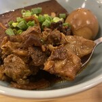 大衆酒場 諸星 - 肉豆腐(玉子トッピング)