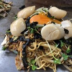 Okonomiyaki Hirano - ソバライスホタテ三昧