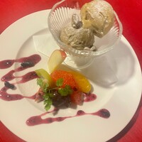 アイスクリーム（抹茶・ヌガーグラッセ）