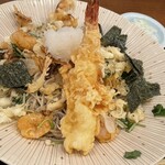 Soba Kisshou Okina - 海老天バラぶっかけ蕎麦¥1280