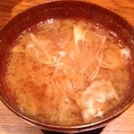 平田牧場遊 - 豚汁(味噌汁からの変更100円)