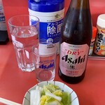 幸楽園 - ビール＋お通し