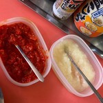 幸楽園 - 豆板醤、ニンニク