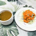 ネパールカリーサクラ - スープとサラダ