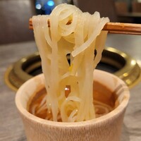 焼肉とみ 横浜関内店 - 〆の柚子おろし冷麺。めっちゃ美味しかったぁ、お気に入り❤️