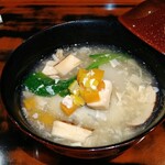 Koryouri Yoshimoto - 湯葉すり流し、牡蠣真丈、松茸