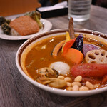 Rojiura Curry SAMURAI． - 侍まつり(ライスS)@税込1,970円：サクサクブロッコリー、カキ、ハムカツ