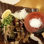 熟成魚と日本酒と藁焼き 中権丸 - 鰹の藁焼き！