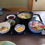 寿し正 - ミニ海鮮丼とそばのセット