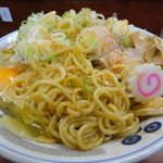 珍々亭 - 油そば特大ネギ生たまご　９５０円