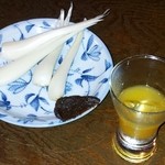 里葉亭 - エシャレットと食前酒のみかん酒