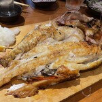 地酒と道産食材 一笑 - 特大キンキ（めんめ）の炭火焼き