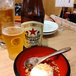 Taishuushokudou Tokachi Izakaya Isshin - 瓶ビールとお通し