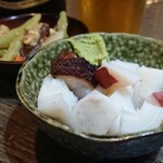 居酒屋　かみがしま - お通し～たこぶつ