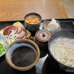 むさしの エン座 - 焼豚釜揚げ（+おろし+天かす）