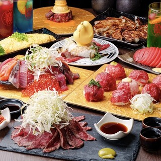 [★Wagyu beef, local chicken, fresh fish, hot pot] Course using Wagyu beef, fresh fish, and fresh ingredients