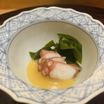 Tenya - 【先付け】
                        煮蛸、酢味噌かけ
