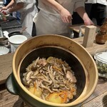 動悸 - 土鍋ご飯　栗と大山地鳥の土鍋ご飯