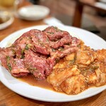 万正 - ハラミ 2人前＆赤セン 2人前