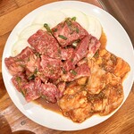 万正 - ハラミ 2人前＆赤セン 2人前