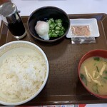 すき家 - ませのっけ朝食　ご飯並盛　290円