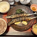 Ootoya - 生さんまの炭火焼き定食（２尾）