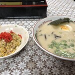 壱好 - 炒飯(小)¥350 大盛ラーメン¥600