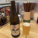 ぎょうざの満洲 - びんビール中瓶/550円♪