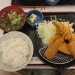 Kushikatsu Tanaka - 串カツ定食(税込900円)