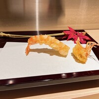 渋谷 天婦羅 ふじもと - クルマエビ