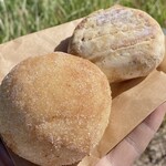 あおぞらカレーパン - 料理写真:まあるい揚げパン＆あんドーナツきなこ