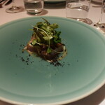 リストランテ カノフィーロ - 軽く炙ったブリ　色々キノコと赤玉葱のマリナート