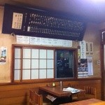 朝日屋 - 蕎麦屋定番のメニュー札