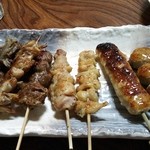 はまなす - 焼き鳥盛り合わせ。