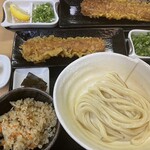 自家製うどん 天羽 - おろしうどんスペシャル定食 [冷] ¥1.030(税込)