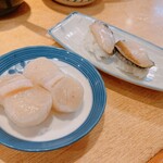 和礼寿司 - ホタテとアワビ