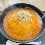 Chinese kitchen 善や - エビチリ天津飯(大盛り)