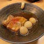 Kushiage To Shouchuu Irichuu - 紹興酒で作った豚バラ肉の角煮とうずら卵(2023/10)