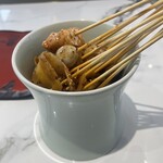 翠雲 - 激辛串ソース和え：鉢鉢鶏