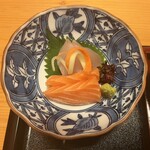 小文字 久芽乃 - お造り(サーモン・鰆)